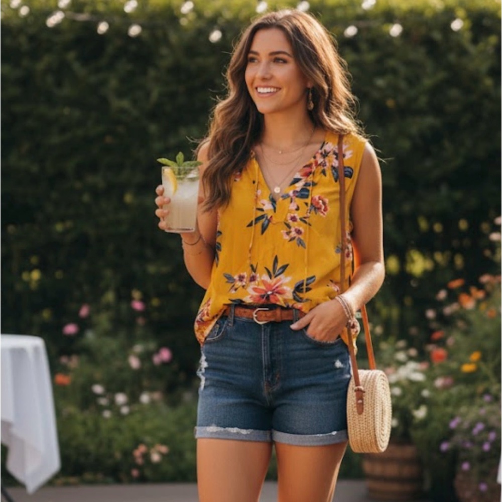 Old Navy Floral Print Top